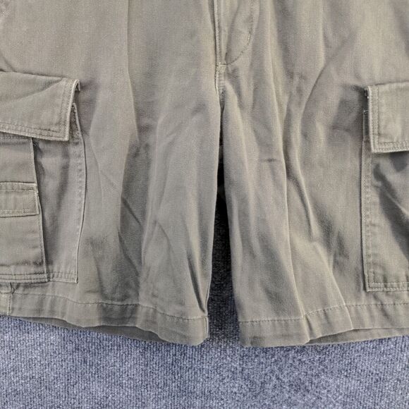Timberland Stratham Issue Men's Cargo Shorts Green Size 32 100% Cotton Pockets - Picture 7 of 11
